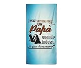 bulabadoo asciugamano telo mare divertente papà - mai sottovalutare un papà quando indossa il suo kimono - asciugamano papà - telo mare divertente - idea regalo papà