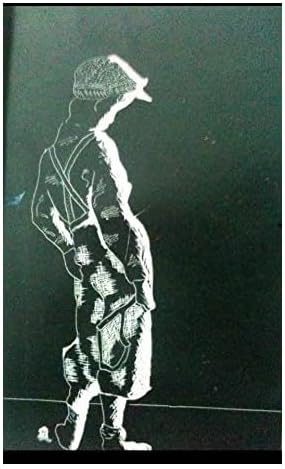 boy with slingshot direct from artist reverse ink