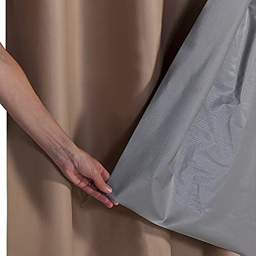 Cortina Blackout PVC com Tecido Voil 2,80 m x 2,30 m Avelã