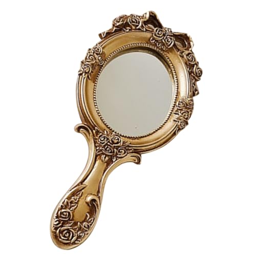 Espejo de Mano Vintage Retro para Maquillaje Holibanna