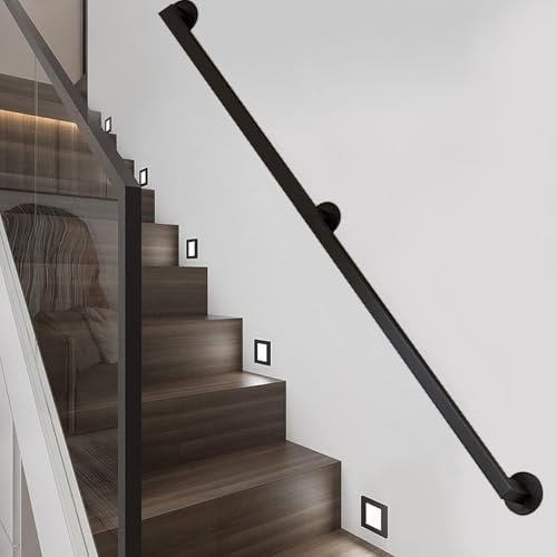 Rampe d'escalier industrielle 510 cm avec fixation murale stable - 2