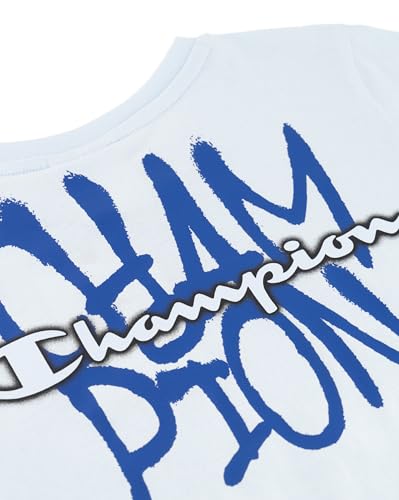 Champion SS tee, Camiseta Niños, Azul (Bs187), 15-16 años