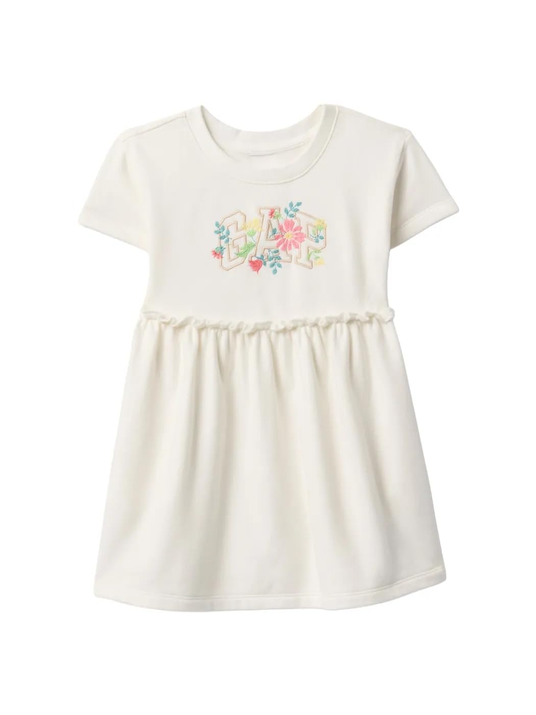 Gap Vestido de punto de manga corta con logotipo para niña