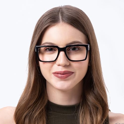 Image of Shisen Fox Kokoro 2.0 Rectangular Acetate Spectacles Frames for Men & Women with Demo Lenses | Classic Full Rim Eye Frames for Men & Women Durable Specs Frame