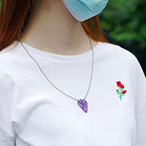 HUNM Médiator de guitare – 1 collier/boucles d’oreilles en celluloïd pour guitare acoustique, électrique, basse, noir - Les Beatles, Paul McCartney, John Lennon, RIngo Starr, George Harrison HUNM Médiator de guitare - 1 collier/boucles d'oreilles en celluloïd pour guitare acoustique, électrique, basse, noir – Image 8