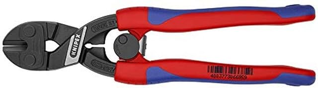 Knipex CoBolt® Compact Bolt Cutter black atramentized, with slim multi-component grips 200 mm 71 12 200