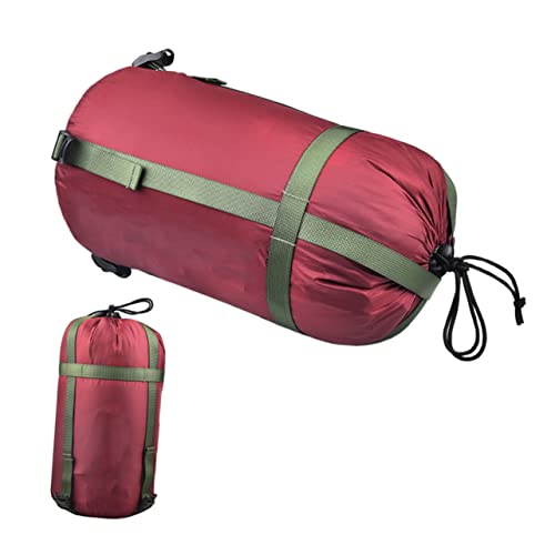 BESTonZON Outdoor Compression Storage Bag for Sleeping Bags Quilts Portable Stuff Sack for Camping Hiking Backpacking Lightweight Durable with Compression Straps