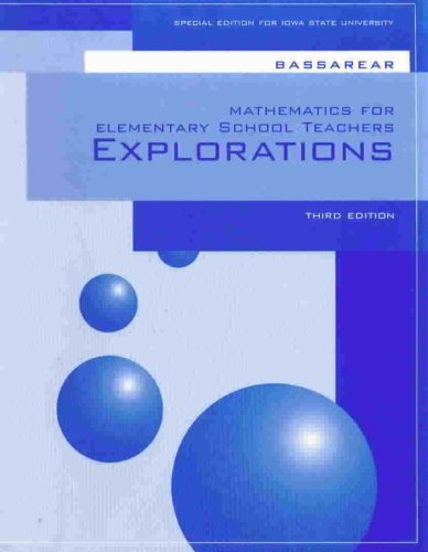 Mathematics for Elementary School Teachers Expl... 0618733124 Book Cover