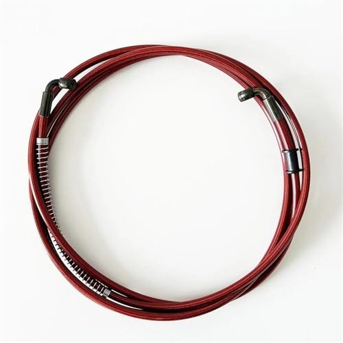 Tuyau de frein hydraulique tressé robuste de 280cm pour moto 90°
