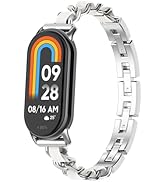 PINHEN Cinturino In Silicone Per Xiaomi Smart Band 8/9, Con Fibbia Ad Anello, Elegante Per Donna