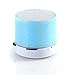 Produktbild HaiQianXin Tragbare Mini-Bluetooth-Lautsprecher Wireless Hands Free LED-Lautsprecher mit TF USB Sound Musik für Handy (Color : Blau)