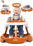Roues flexibles: Les roues flexibles du Twinky Trotteur pour bébé empêchent les blocages et permettent des mouvements fluides sur différents types de sols. Cette aide à la marche pour bébé, à partir de 6 mois, assure une progression douce et sécurisée. Votre trotteur pour bébé reste toujours facile à contrôler et offre une expérience d'apprentissage de la marche agréable.