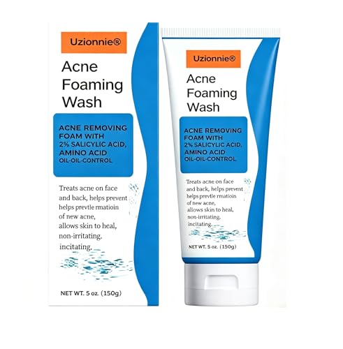 Acne Foaming Wash Acne Foam,Acne Cleansing Foam,Deep Pore Cleaning,Anti-Blemish Facial Cleanser for Normal,Oily and Acne Prone Skin