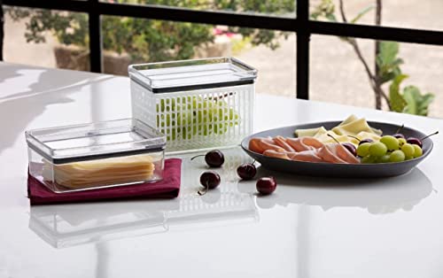 03 Potes Herméticos Porta Frios Empilháveis Multiuso Transparente 770ml