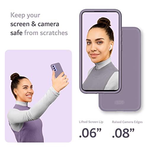 Image of TUDIA [MergeGrip Designed for Samsung Galaxy A54 5G Back Cover (2023), [Drop Tested] Dual Layer Shockproof Slim Military Grade Non-Slip Tough Heavy Duty Protection - Purple