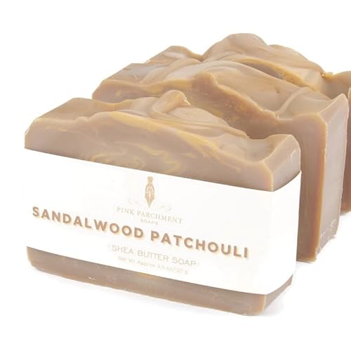 Sandalwood Patchouli Handmade Bar Soap | Bath Soap | Shea Butter Soap #TOP27