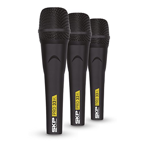 Skp Pro Audio Pro-33K Dynamic Cardioid Microphone Kit (3 Microphones) #TOP1