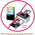 Kodak Photo Paper Gloss 4 X 6 Snapshot 100 Count, 48lb-180 g/m 2-8.5MIL (41305) This Product is NOT Compatible with The Kodak Dock Printer