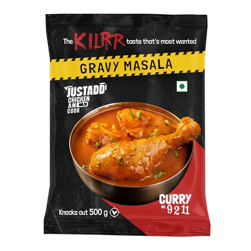 Image of Kilrr Chicken Gravy Masala, Variety Pack of 3 | Curry No. 9211, Kaalimirch ki Haddcurry and Palak Ka Panchnama | Zero Fuss Cooking and Ready in 30 Minutes | Just Add 500g Chicken