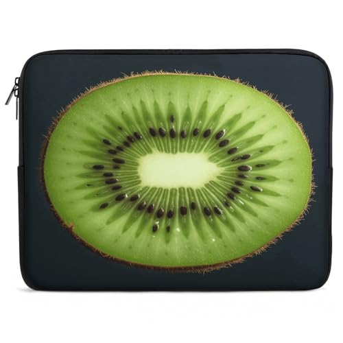 Funda para portátil 17 pulgadas Kiwi Slice maletín impermeable de ordenador para hombre y mujer