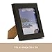 Klikel 5x5 Black Picture Frame - Made of Real Wood With Glass Photo Protector - Wall Hanging And Table Standing Display