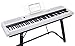 The ONE Digital Piano, Portable 88 Keys Piano Keyboard with Hammer Action Keys for Beginner/Professional, Full Size Weighted Keyboard with Music Stand, Teaching LED Lights & Piano App