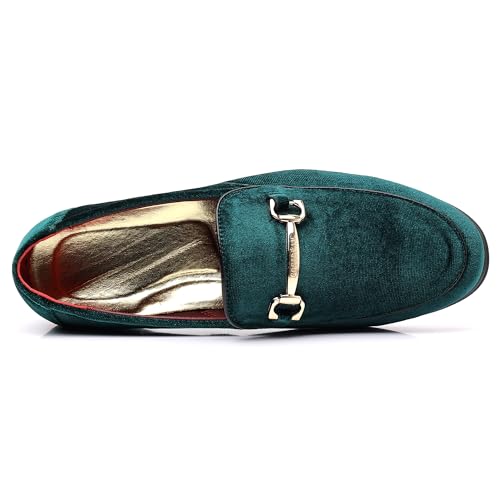 Image of COSIDRAM Mens Dress Shoes Business Luxury Velvet Loafers for Party Prom