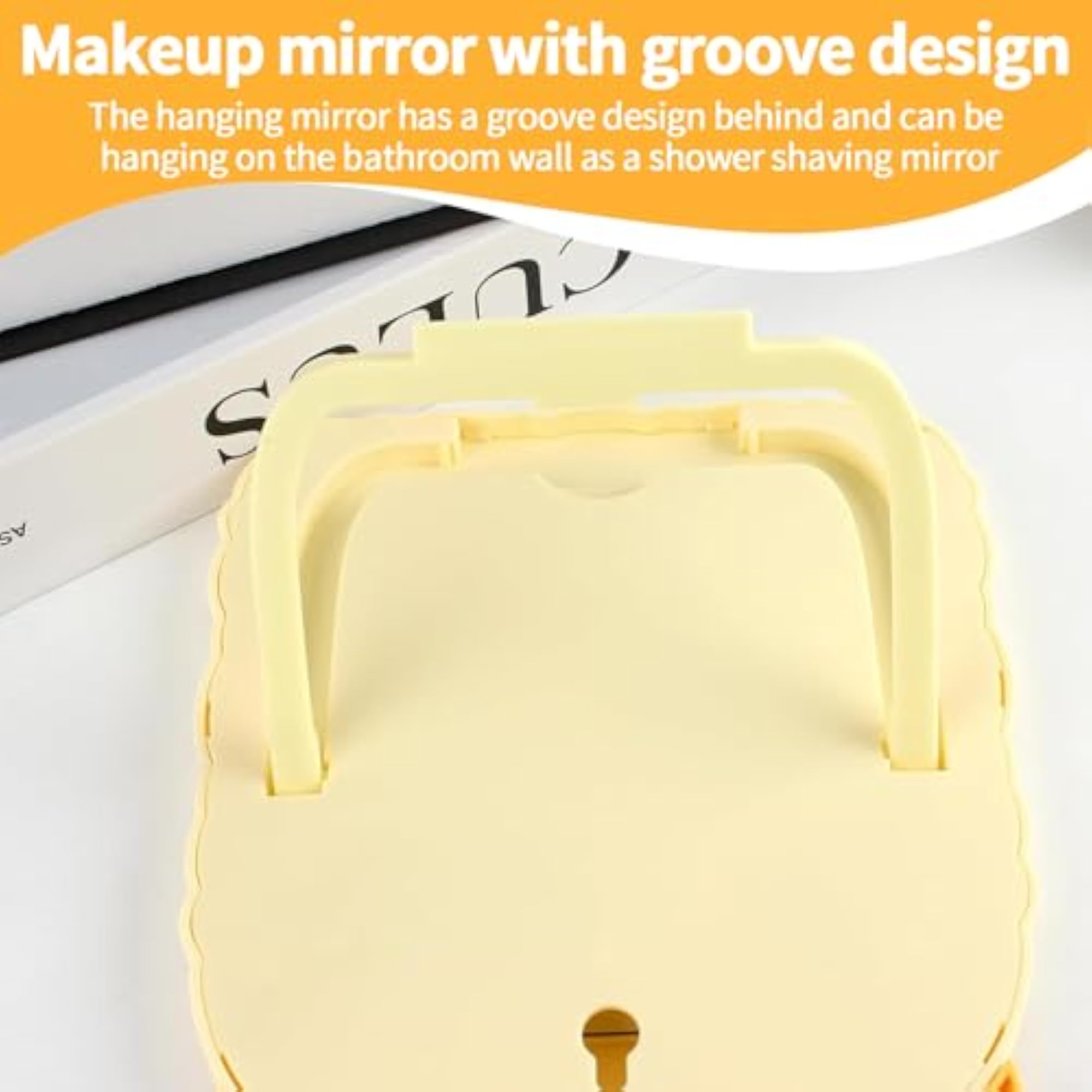 Cute Cartoon Cat Desk Mirror with Stand for Girls