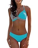 Diseño de moda: este conjunto de bikini tiene un estilo de bloqueo de color sexy y llamativo. Imprescindible para las mujeres en este caluroso verano.