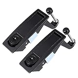 MUCKLILY 2 Pcs Zinc Alloy Compression Lever Lock Adjustable Marine Flush Latch for Cabinets Trailers and Industrial Equipment