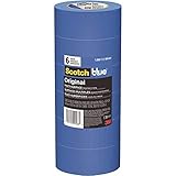 ScotchBlue Original Multi-Surface Painters Tape, 2 Inch Wide (1.88 In. x 60 Yds), 6 Rolls Blue Paint Tape Protects Surfaces & Removes Easily, Masking Tape for Indoor and Outdoor Use (2090-48TP6)