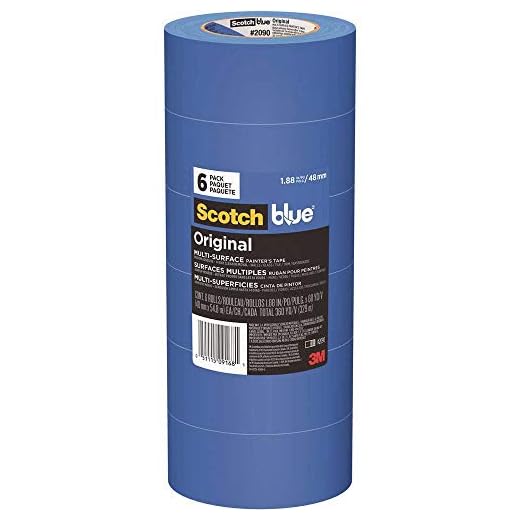 ScotchBlue 2090-48TP6 Original Painters Tape, 1.88" Width, Blue, 1080 Foot