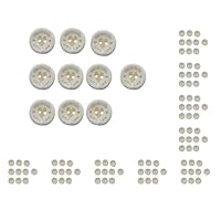 100 Bottoni In Legno Naturali Con Incisione Laser 'Fatti A Mano Con Amore' – 15 Mm – Per Cucito, Scrapbooking E Fai Da Te - 3