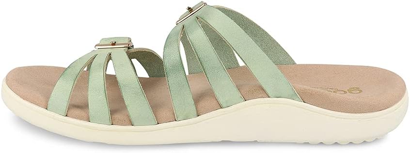 Gravity Defyer Women's GDEFY Ortal Leather Strappy Fashion Sandal - VersoShock Proven Performance Orthotic Slides - Image 3