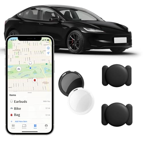 Image of 2 Pack GPS Tracker for Vehicles Work with Find My (iOS Only) Real Time Mini Car Item Finder Global Coverage Hidden Car Locator Tracking Device No Monthly Fee or Subscription No SIM Card Required