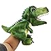 Dapuly Tierkopf Handpuppen, 11,8 Zoll 3D Dinosaurier Handpuppe Plüsch Spielzeug PP Baumwolle Kindergarten Performance Hand Control Handschuhe Pretend Spielen Puppen für Kinder Erwachsene Muppets
