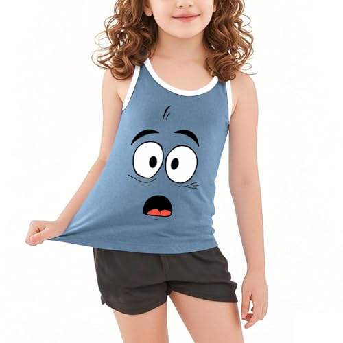 wodceeke Toddler Boys Girls Tank Tops Kids Cute Cartoon Sleeveless Shirts Summer Casual Workout Sports Vest2