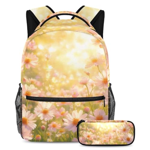 Sac à dos à fleurs grand volume pour soulager le dos des élèves