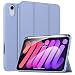 Produktbild MoKo Schutzhülle Kompatibel mit iPad Mini 6. Generaton 8,3 Zoll 2021, Tablethülle mit Stifthalter Touch ID Weiches TPU Case mit Auto Schlaf/Aufwach Funktion, Lavendel