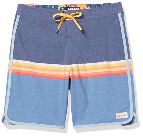 Rip Curl Men's Mirage Sunrise Stretch Boardshorts, Navy, 33