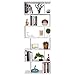 Produktbild Homfa Bücherregal Regal mit 6 Ebenen, Raumteiler Standregal Büroregal 190.5x70x23.5 cm, weiß