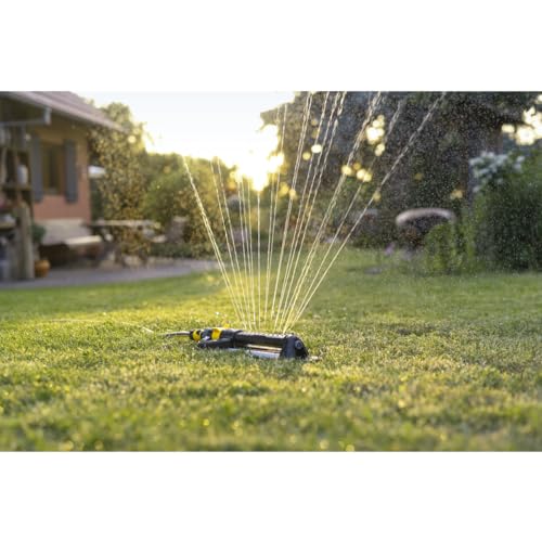 Kärcher Original Rechteckregner OS 5.320 S, bis 320 qm, stufenlose Einstellung der Reichweite, Spritzschutz, Sprengbreitenregulierung, schwarz