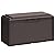 Greesum 100 Gallon Resin Deck Box Large Outdoor Storage Bench with Cushions for Garden Tools, Patio Furniture Pillows, Pool Supplies, Dark Brown