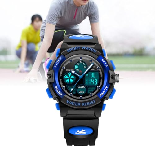 Reloj digital resistente al agua con funciones de calendario y cronómetro deportivo 3
