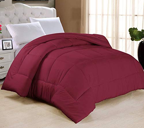 Rajasthan crafts Ultra Soft Microfiber AC Comforter/Quilt/Duvet 300 GSM, Maroon Color, Single Bed 60 inches x 90 inches (RC-CS-001-C)