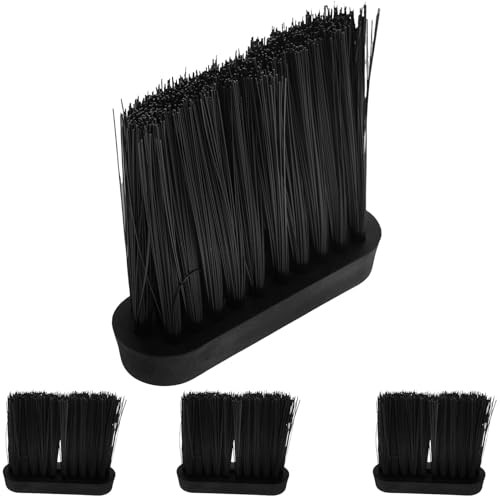CLISPEED 4pcs Fireplace Cleaning Brush Heads Size Kitchen Broom Brushes Dust Cleaning Tool Replacement for Fireplace Hand Brooms