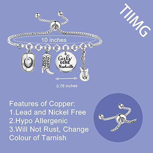 TIIMG Trip Gift Gone Nashville Bracelet Nashville Birthday or Bachelorette Vacation for Besties2