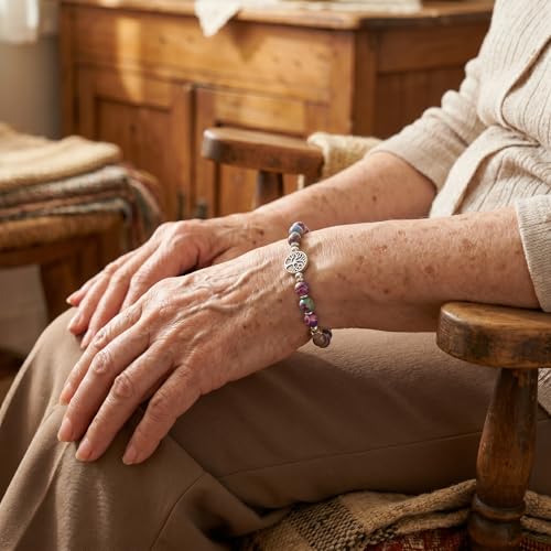 Image of Mothers Day Gifts for Grandma, Tree of Life Bracelet with Card, Grandma Gifts From Grandkids for Christmas Birthday