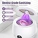 Ultrasonic Dental Retainer Cleaner Machine-45kHz Ultrasonic Cleaner with UV Light & 200ML Deep Cleaning Pod for Dentures Mouth Guards Aligners Invisalign Night Guards Braces Jewelry