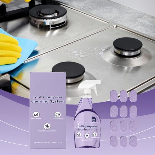 Dr Clean Spray Cleaner for Ovens,Spray Oven Cleaner,Dr Clean S/pray Cleaners with Concentrated Cleaning Tablet,All-Purpose Cleaning S/pray,Oil Cleanser,Oven C/leaner Heavy Duty(1bottle+12pcs) - Image 8